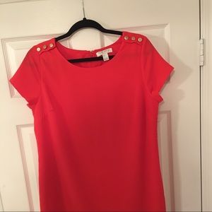 Short sleeve Forever 21 dress red, size large